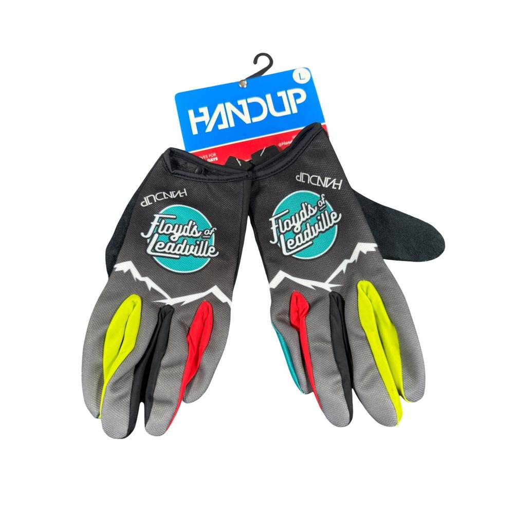 Handup Cycling Gloves  Large Black Multi Floyds of Leadville Most Days Edition